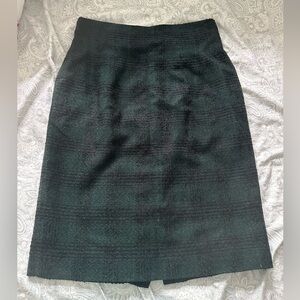 Vintage Plaid Wool Skirt